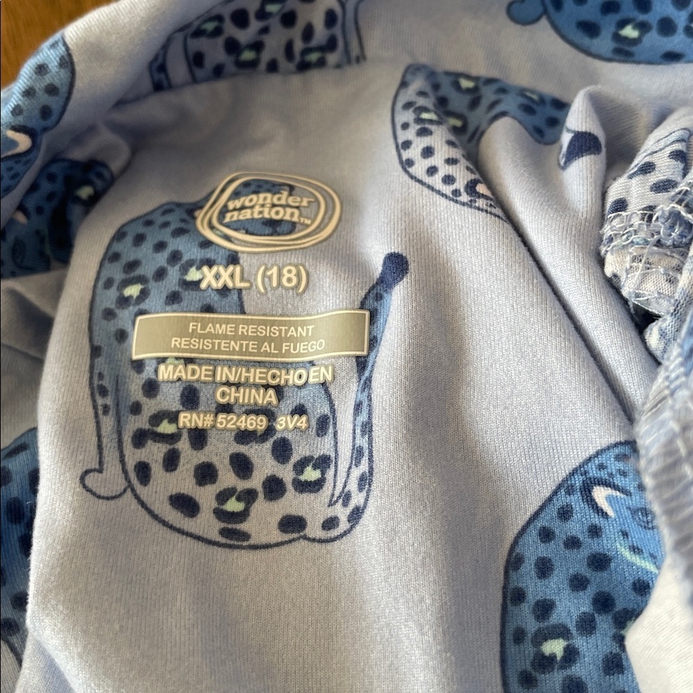 Floral and Leopard Print Pajama Set - Picture 3 of 3